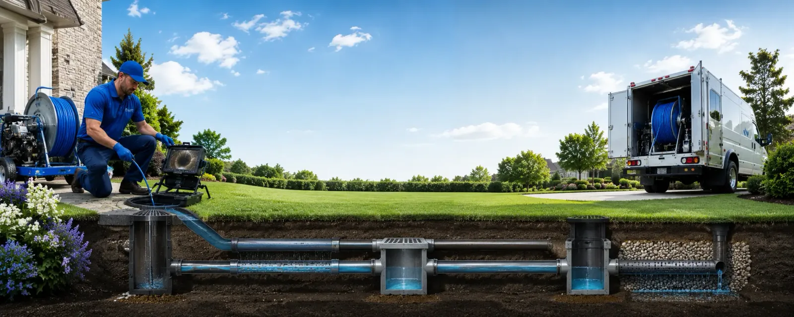 Outdoor drain cleaning information for Saul, KY